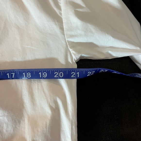 J McLaughlin White Button Down Shirt Tunic Oversized Long Sleeve Women XS Trad - Picture 7 of 9